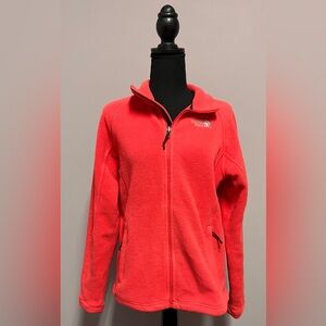 NORTH FACE Zip FLEECE Jacket CORAL Sweater KHUMBU